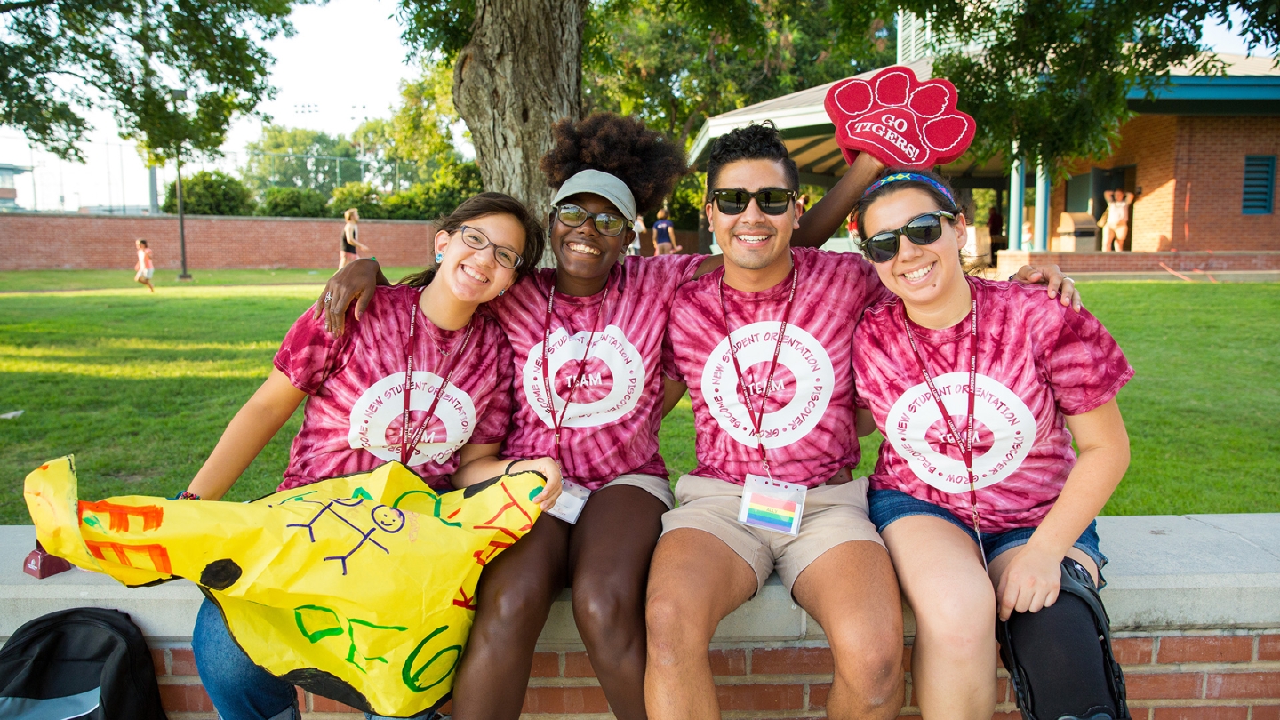 Students in a group photo.