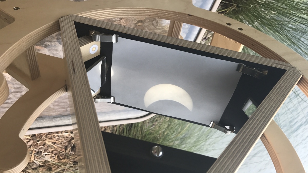 Telescopic image of an eclipse
