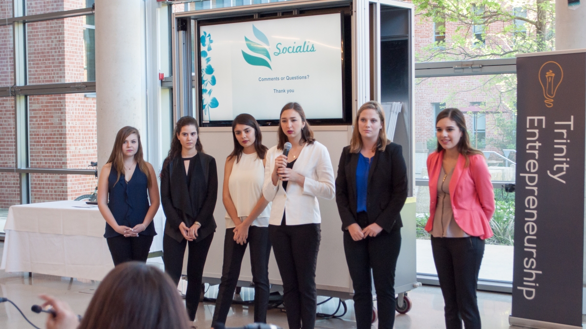 Students from Trinty's summer accelerator program 